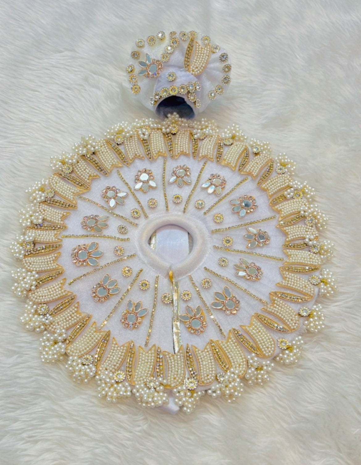 Sharad Purnima Special Poshak for Thakurji