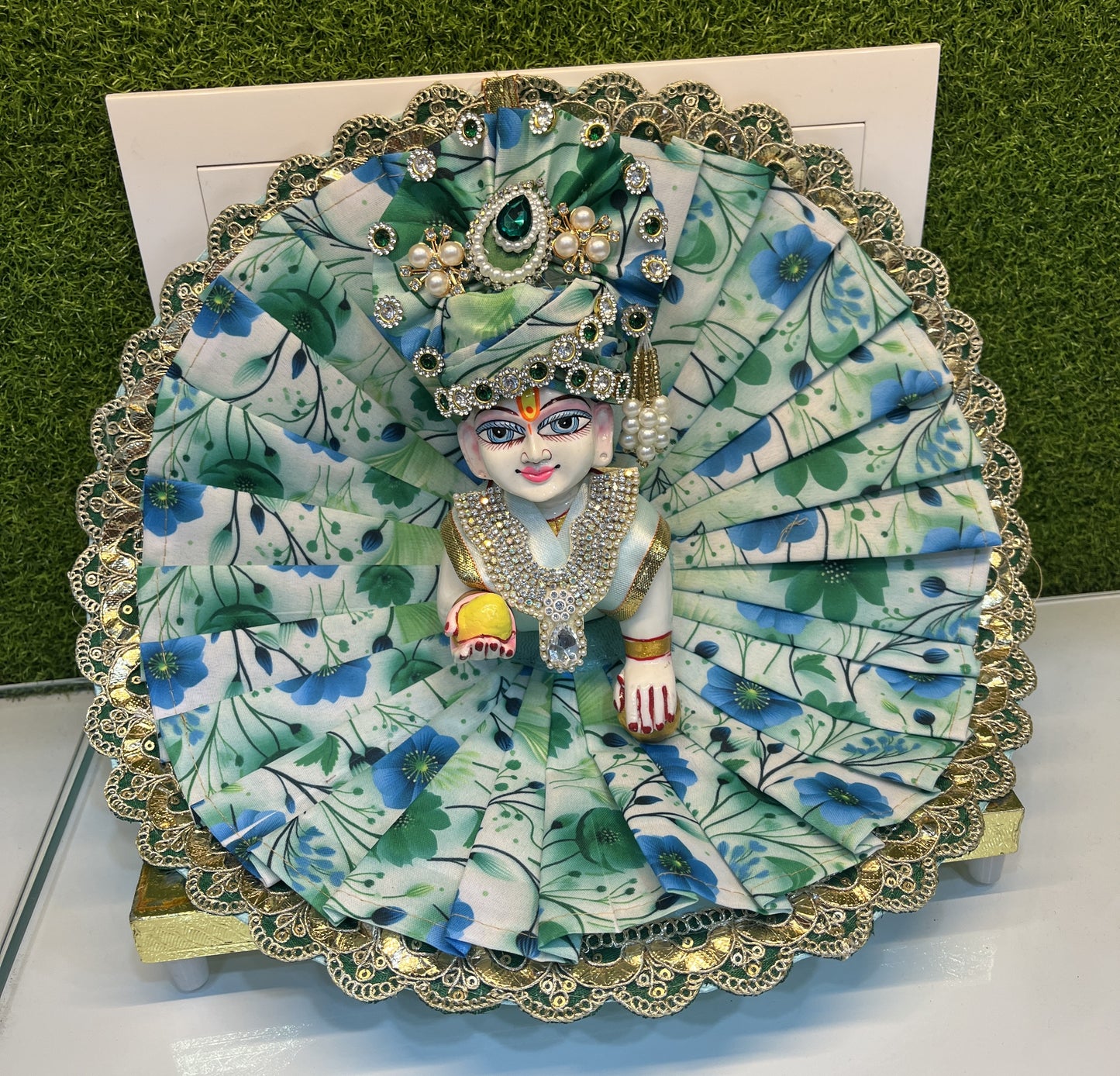 Beautiful Holi Special Poshak for Laddu Gopal Ji