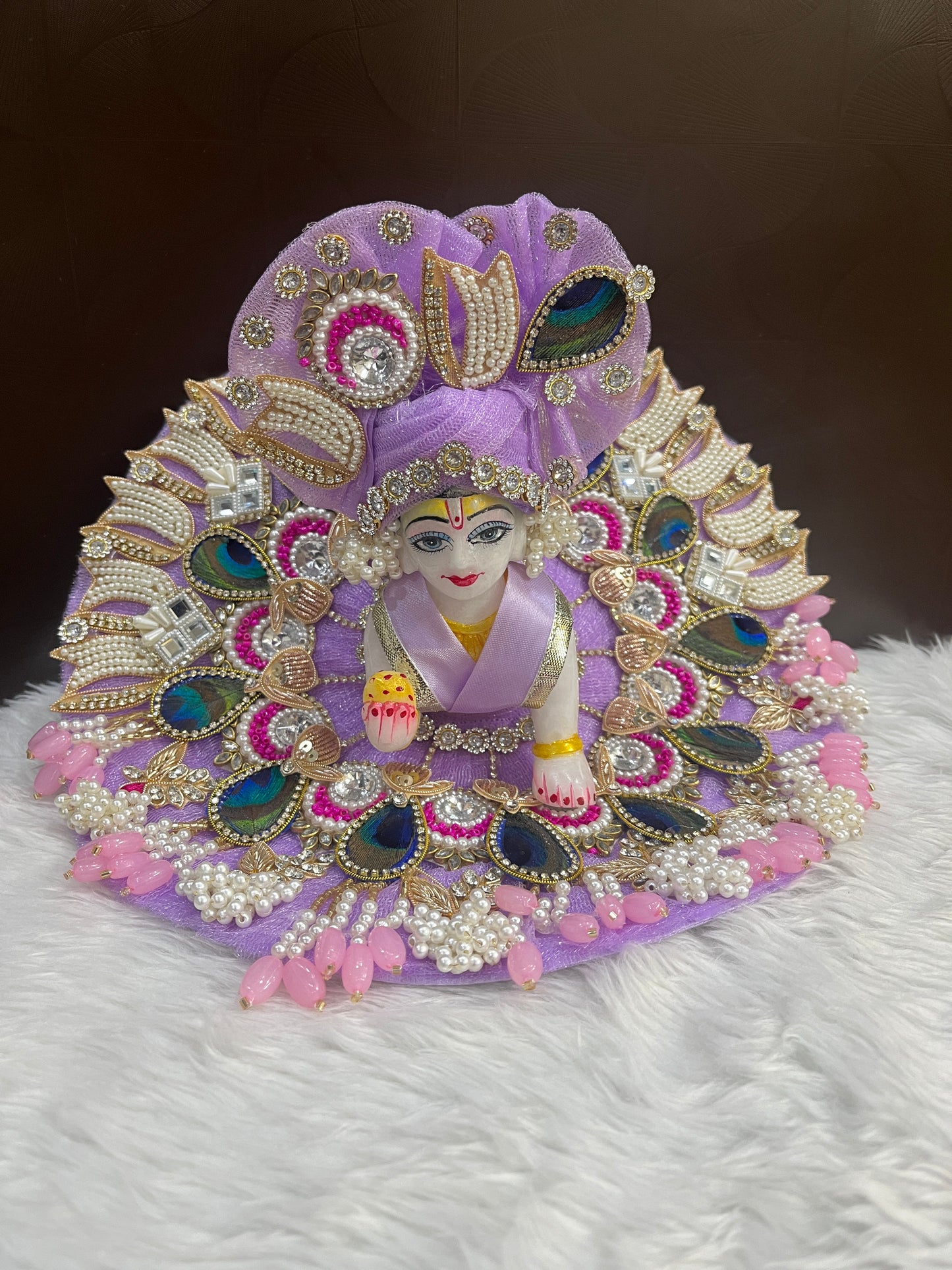 Janmashtmi Special Lavendar Colour Dress for Laddu Gopal Ji
