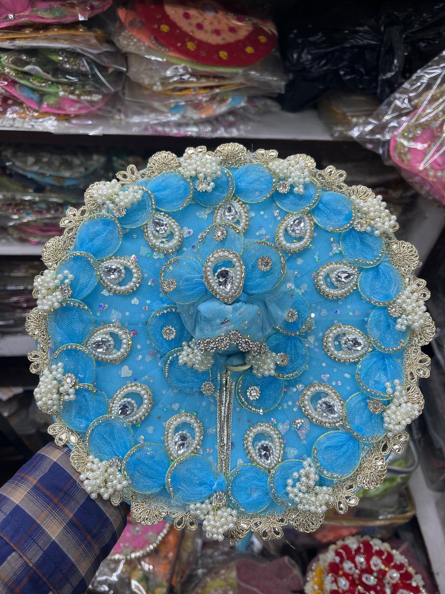 Beautiful Skyblue Colour Dress for Laddu Gopal Ji