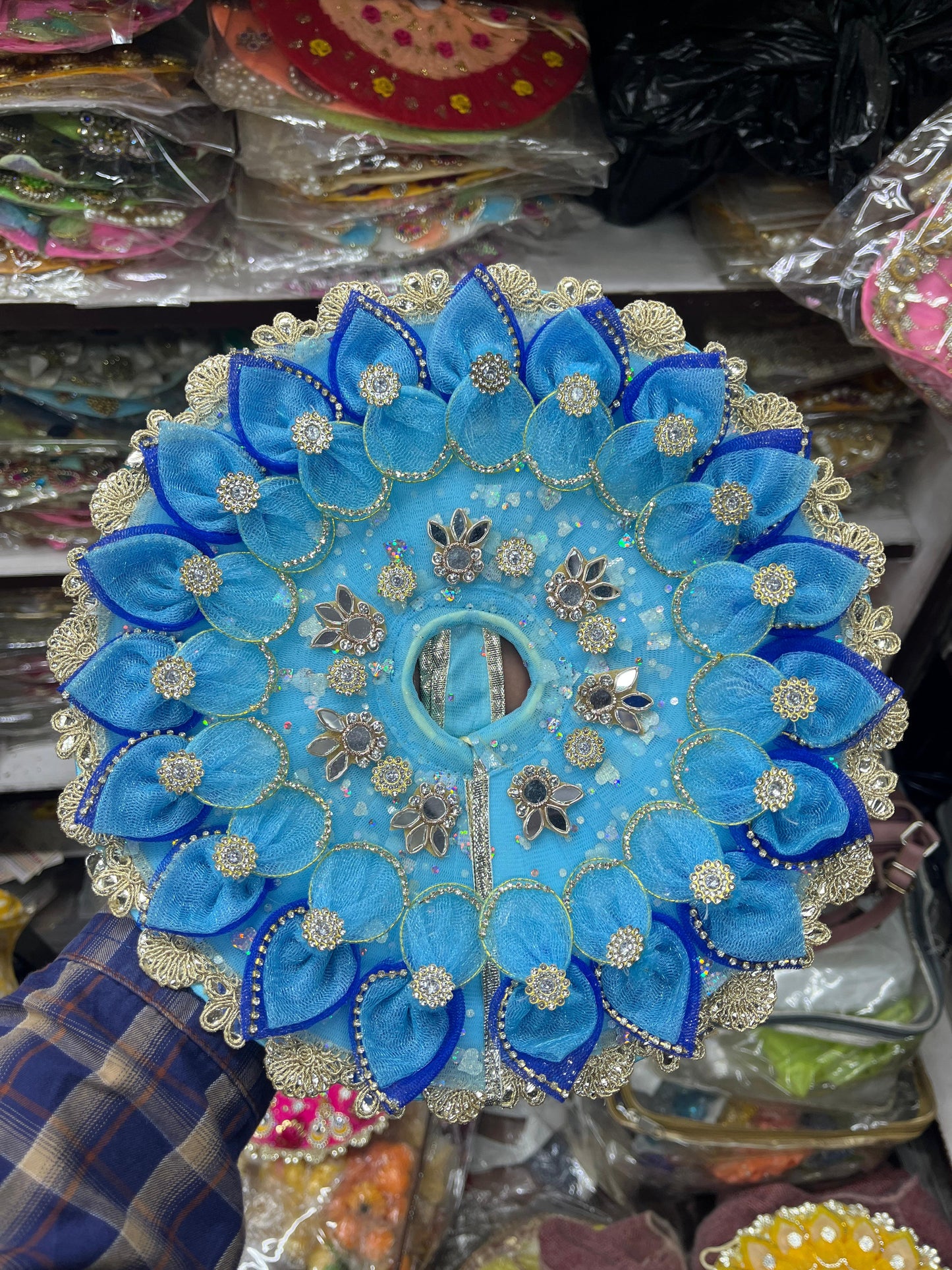 Beautiful Skyblue Colour Dress for Laddu Gopal Ji