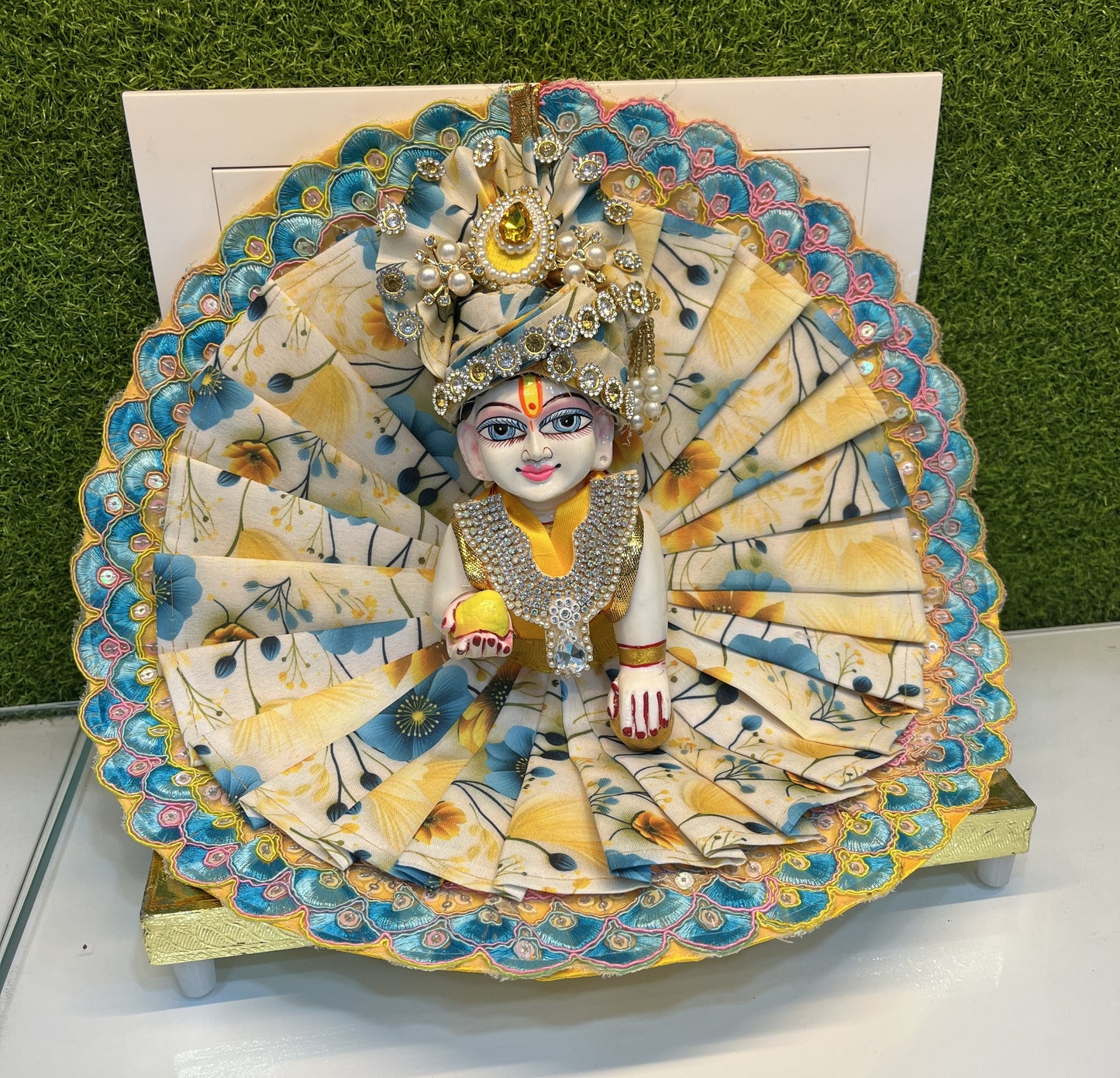 Beautiful Holi Special Poshak for Laddu Gopal Ji