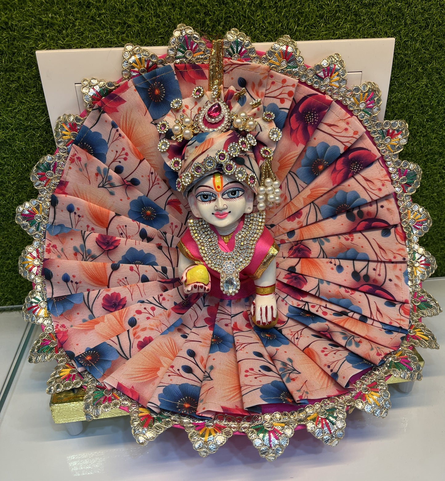 Beautiful Holi Poshak for Laddu Gopal Ji