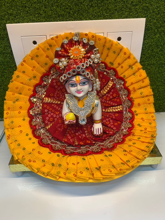 Falgun Special Bhandej Poshak for Thakurji