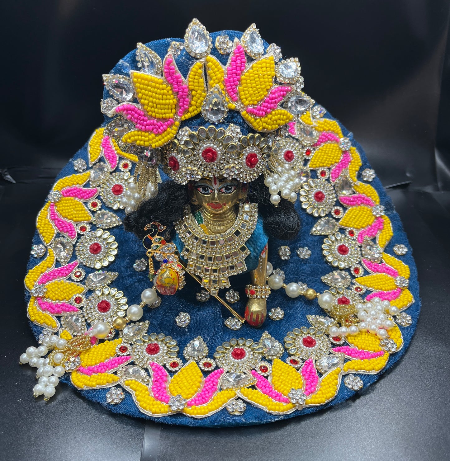 Very Beautiful and Most Demanding Dress for Laddu Gopal Ji in Peacock Colour