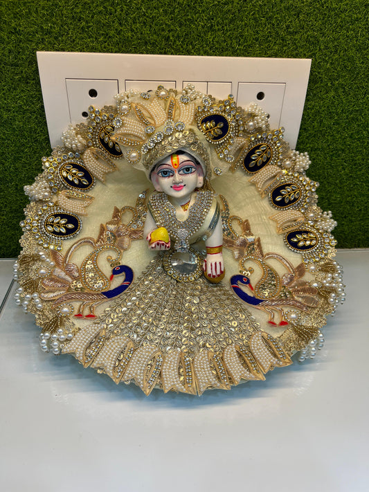 Janmashtmi Special Dress for Laddu Gopal Ji  in off white colour (BP10)