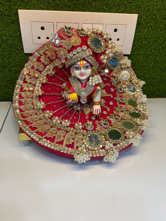 Janmashtmi Special Dress for Laddu Gopal Ji in Rani Colour (BP7)
