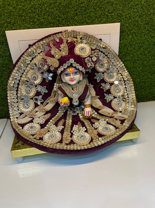 Janmashtmi Special Dress for Laddu Gopal Ji in Wine Colour (BP9)